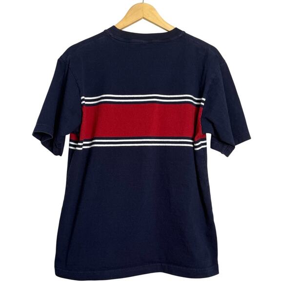 UNIQLO Red, White & Blue Striped Oversized Tee/T-Shirt, Size S - Picture 3 of 3